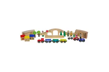 Sainsburys wooden train shop set