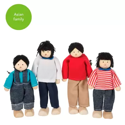 Multicultural Doll Family of 4 - Type: Asian