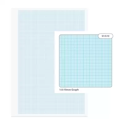 A4 Graph Paper 1/5/10mm 500 Sheets