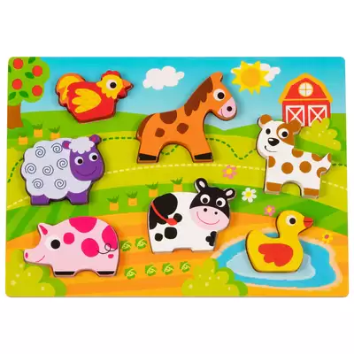 Olly and Oby Chunky Farm Animal Puzzle