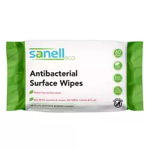 Sanell Plastic Free Antibacterial Wipes 60 Pack