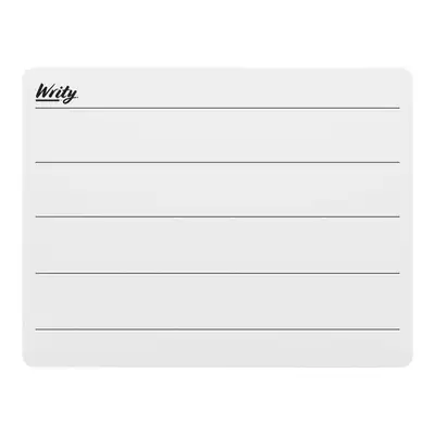 Writy A4 Rigid Whiteboard 10 Pack - Design: Lined