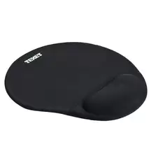 Gel Mouse Mat With Wrist Support Black