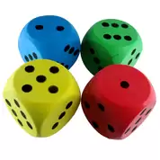 Foam Dice Assorted 4 Pack