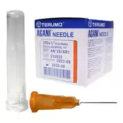 Terumo Agani Hypodermic Needle 25g 16mm Orange 100 Pack