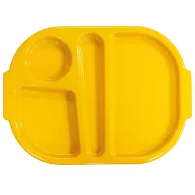 Harfield Compartment Food Tray Small - Colour: Yellow