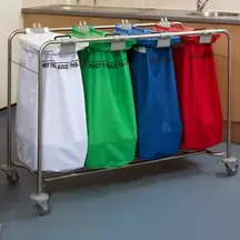 Medi Cart Laundry Trolley Four Bag