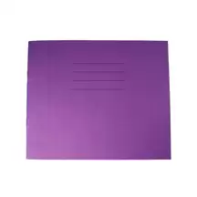 Writy Handwriting Book 16mm Margin 6.5" x 8" 40 Page Purple 50 Pack