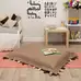 Floor Cushion With Touch Tags Natural