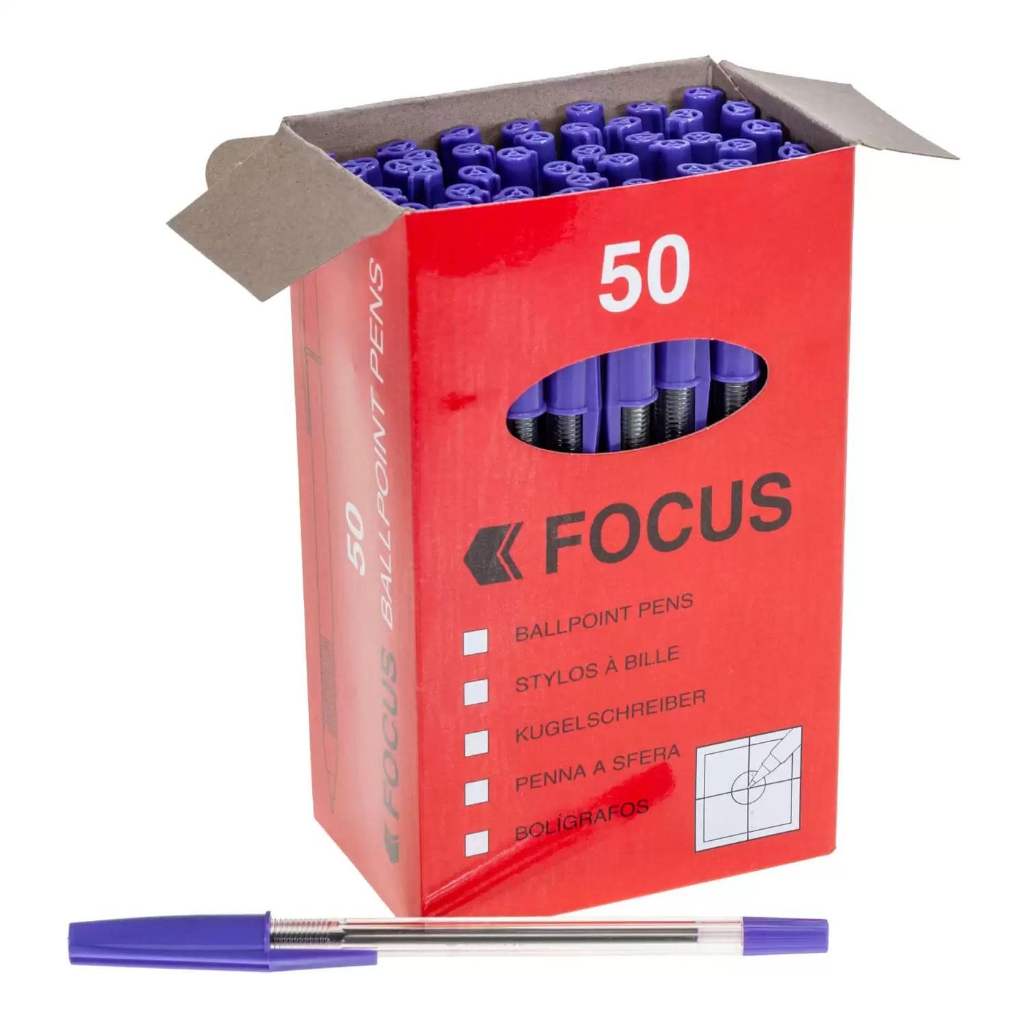 Medium Ballpoint Pen 50 Pack - Gompels - Care & Nursery Supply Specialists