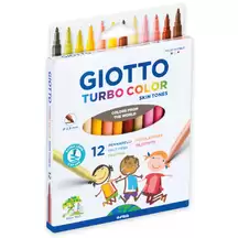 Giotto Skin Tone Colouring Pens 12 Pack