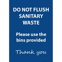 Sanitary Waste / Reception Sign A5