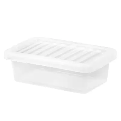 Wham Storage Box and Lid Clear 4 Litre 12 Pack G3p60