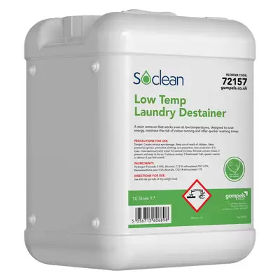 Soclean Low Temp Laundry Destainer 10l