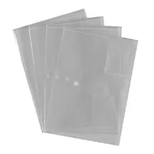 A4+ Popper Wallets Clear 5 Pack