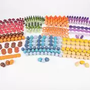 Rainbow Wooden Treasures Super Set 420 Pack