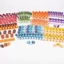 Rainbow Wooden Treasures Super Set 420 Pack