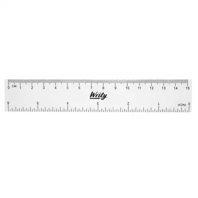 Writy Shatter Resistant Ruler 15cm 24 Pack