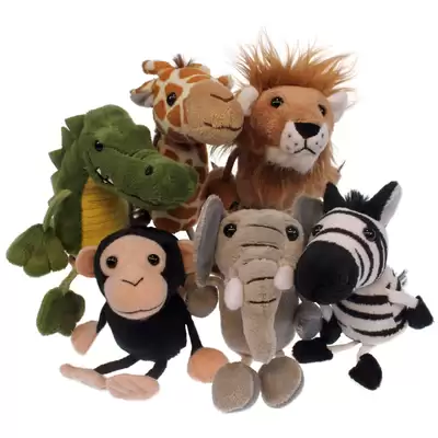 Finger Puppets 6 Pack - Type: Safari