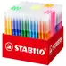 Stabilo Trio Triangular Fibre Tip Colouring Pens Assorted 240 Pack