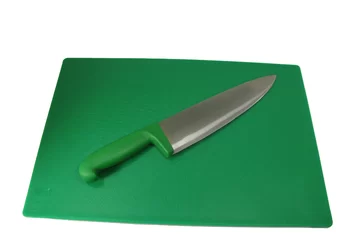 chopping board and knife