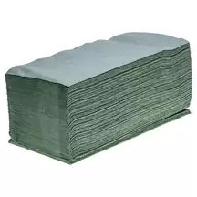 Soclean V Fold Green Paper Towels 1ply 5000