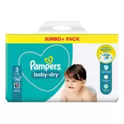 Pampers Baby Dry Nappies Size 3 Midi 98 Pack