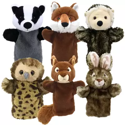 Hand Puppets 6 Pack - Type: Woodland