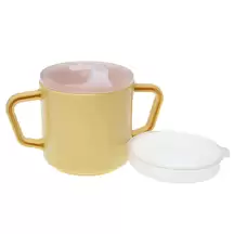 Twin Handled Mug With Feeding and Narrow Spout Lids