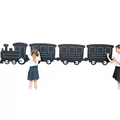 Giant Outdoor Chalkboard Train