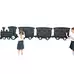 Giant Outdoor Chalkboard Train