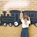 Giant Outdoor Chalkboard Train