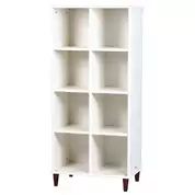 Cube Shelf With Back 4x2 White