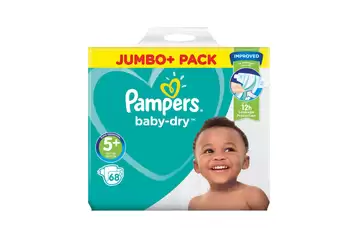 Pampers Baby Dry Size 4 Jumbo+ Pack 86 Nappies - Tesco Groceries