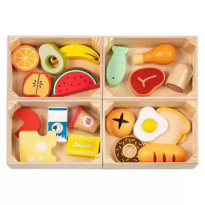 Olly and Oby Assorted Wooden Food Set