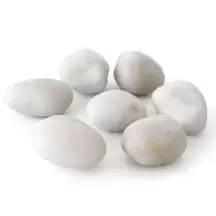 Polished White Pebbles 1.5kg