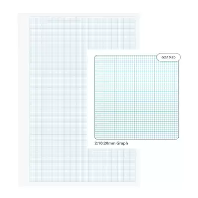 A4 Graph Paper 2/10/20mm 500 Sheets