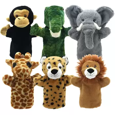 Hand Puppets 6 Pack - Type: Safari