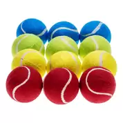 Assorted Colour Tennis Balls 12 Pack