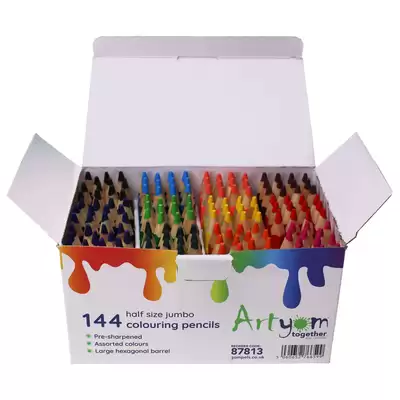 Artyom Half Size Jumbo Colouring Pencils - Pack Size: 144