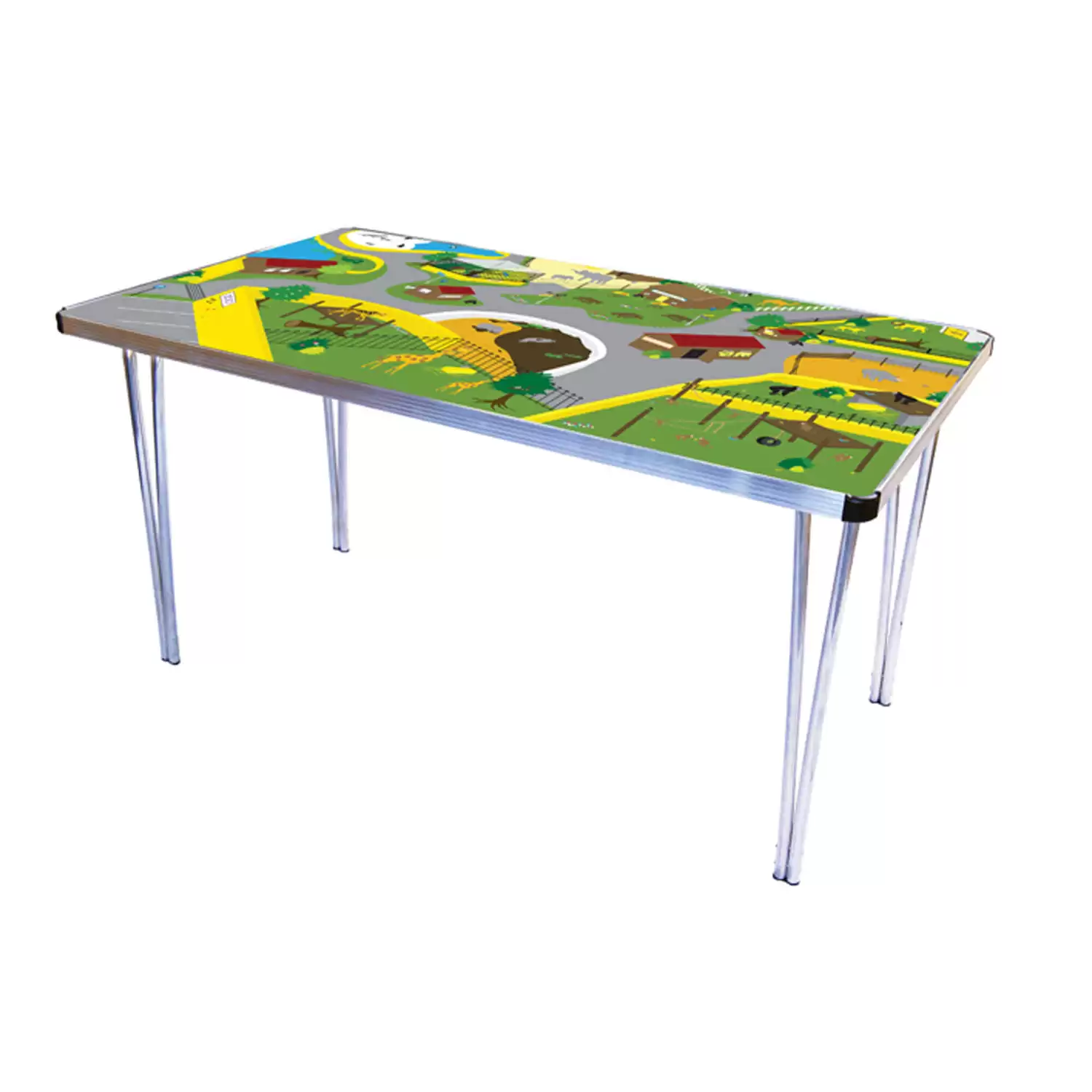 Foldable preschool store tables