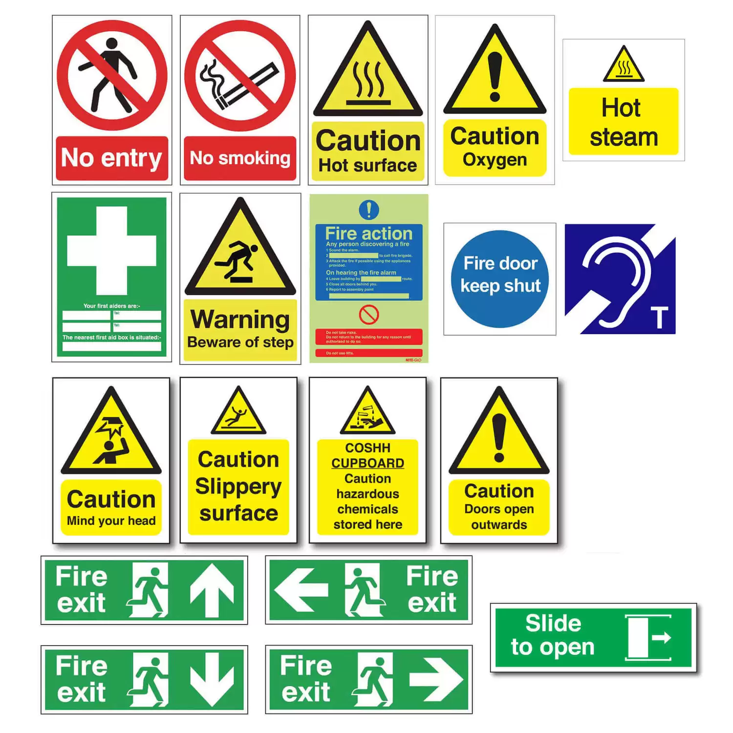 Safety Signs Vinyl - Gompels - Care & Nursery Supply Specialists