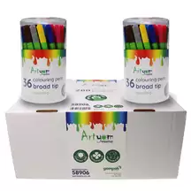 Artyom Easy Grip Broad Tip Colouring Pens Assorted