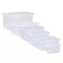 Wham Storage Box and Lid Clear 5 Pack