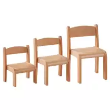 Wooden Stacking Chairs 4 Pack