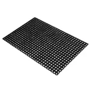 Rubber Honeycomb Indoor/Outdoor Matting Black