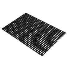 Rubber Honeycomb Indoor/Outdoor Matting Black