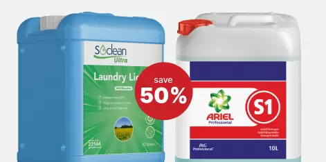 Save 50% when you switch to our brand Soclean.